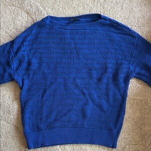 Ann Taylor Cobalt Textured Sweater